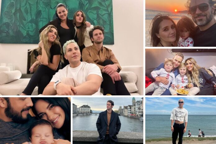 Anahí, Dulce Maria, Maite Perroni, Christian Chavez, Christopher von Uckermann e suas famílias